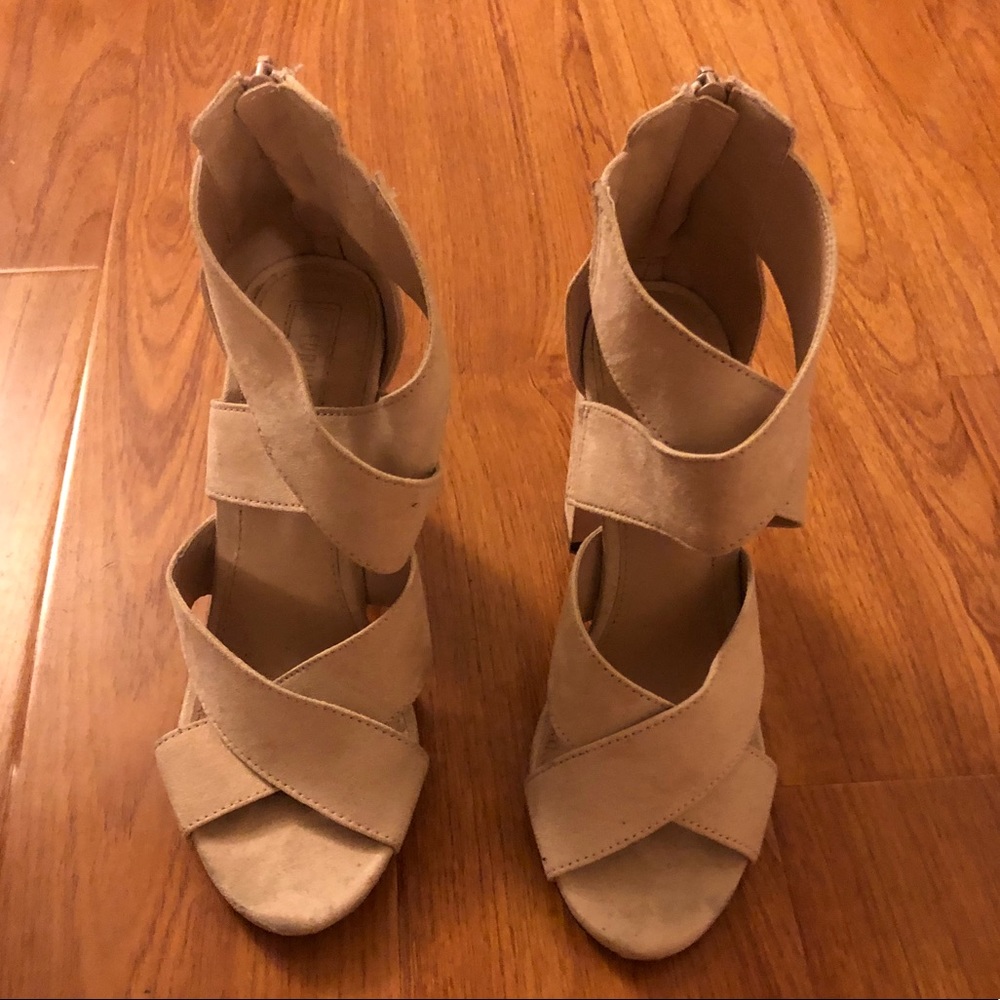 Open toe high heel